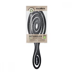 [SOLOMEYA] Расческа био для волос подвижная ЧЕРНАЯ Solomeya Detangling Bio Hair Brush Black, 1 шт.
