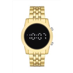 Aqua Di Polo 1987 Erkek Altın Metal Dijital Led Kol Saati Apwg028703 APWG0287