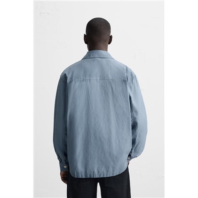 SOBRECAMISA EFECTO ENCERADO
