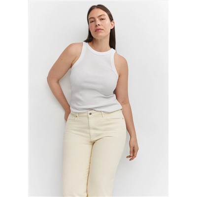 Jeans rectos crop