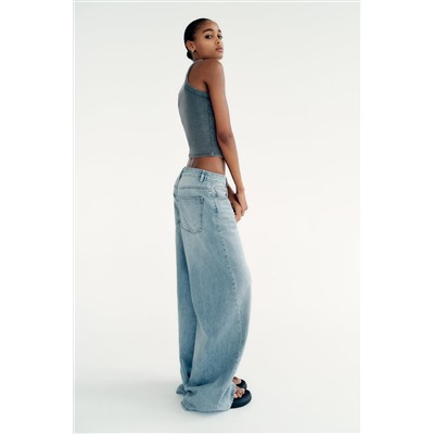 TRF WIDE-LEG SLOUCHY MID-RISE JEANS