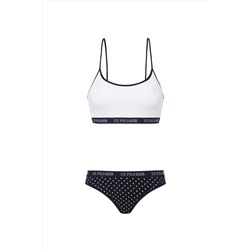 U.S. Polo Assn. U.S. Polo Assn. Kadın Beyaz Bustiyer Slip Set INT.Z6E.T8A.0G0R6P