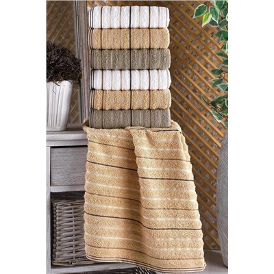 Binnur Home Gold 50x90 Cm 6 Lı Antibakteriyel El Ve Yüz Havlusu | Pamuklu 153-99-0022