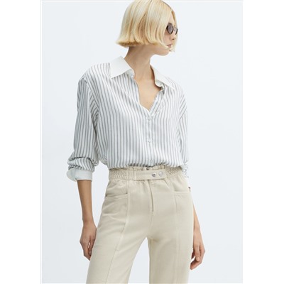Jeans slouchy cintura goma