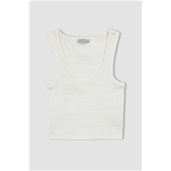 Defacto Fitted V Yaka Fitilli Kaşkorse Atlet TYCMMWDMRN168937529296776