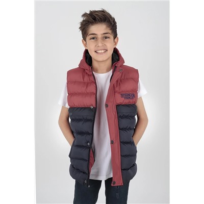 AHENGİM Kids Erkek Çocuk Yelek Erkek Çocuk Şişme Yelek Stanger Nakışlı Ak216162 1-2-10001089