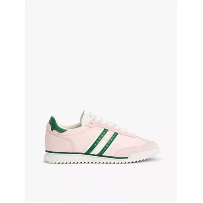 Retro Mixed-Media Runner Sneaker