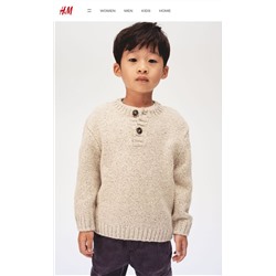 Детский пуловер крупной вязки  H&M 🖤