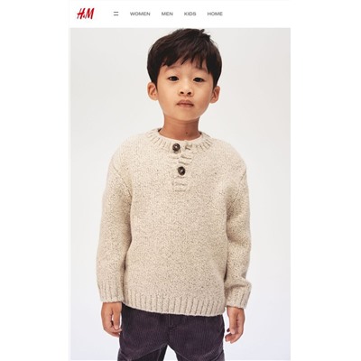 Детский пуловер крупной вязки  H&M 🖤