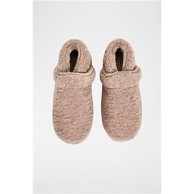 Zapatillas de casa forradas Camel