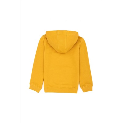 Erkek Çocuk Hardal Basic Sweatshirt