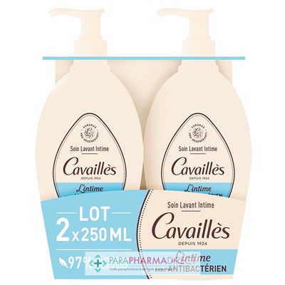 Cavaillès L'Intime Antibactérien - Soin Lavant Intime - LOT de 2x250mlLot  × 2