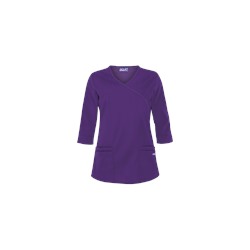Butter-Soft Scrubs by UA™ 3/4 Sleeve Mock Wrap Top