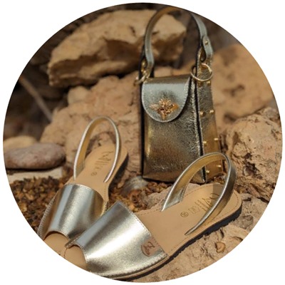AB. Zapatos 3204 platino+AB.Z Pelle · Abeja (460) oro