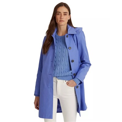 LAUREN RALPH LAUREN Women's Hooded Raincoat, Created for Macy's
