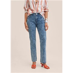 Vaqueros rectos tiro medio -  Mujer | MANGO OUTLET España
