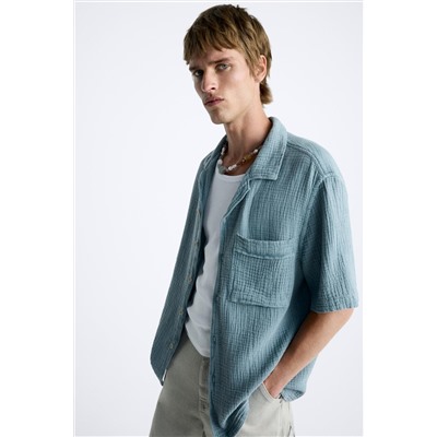 CAMISA EFECTO ARRUGADO