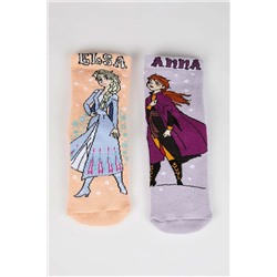 Defacto Kız Çocuk Frozen 2'li Pamuklu Uzun Çorap A6192A8NS