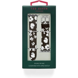 Ted Baker  Floral Print Leather smartwatch band compatible with Apple watch strap 38mm, 40mm