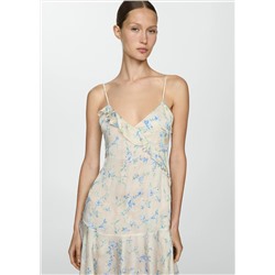 Vestido floral volantes