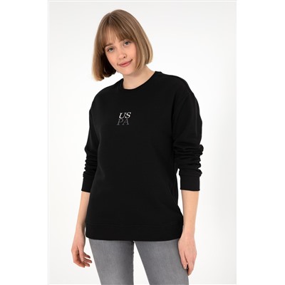 Erkek Siyah Basic Sweatshirt