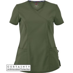 Dickies EDS Signature Scrubs STRETCH Classic Fit Mock Wrap Top