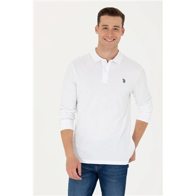 Erkek Beyaz Basic Sweatshirt