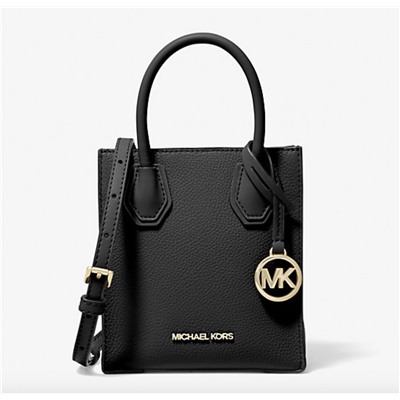 MICHAEL MICHAEL KORS Mercer Extra-Small Pebbled Leather Crossbody Bag
