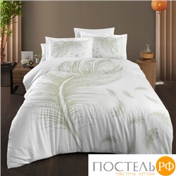 Постельное белье Карвен Stripe Satin с цветным принтом 1.5 спальное N249 -SB014(4пр.)
