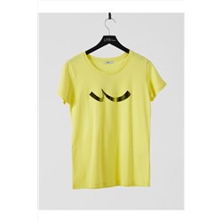Ltb Kadın SARI T-SHIRT 012208026660890000