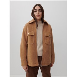 Hemdjacke aus Wollmischung