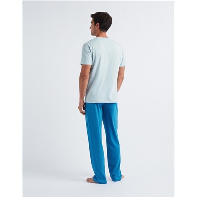 Plain Pyjamas, Men, Light Blue