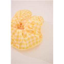 Maxi scrunchie amarillo vichy