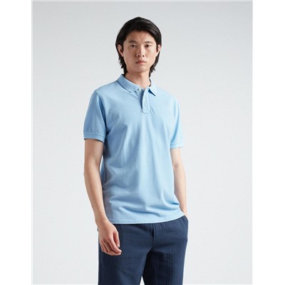 Piquet Polo, Men, Light Blue
