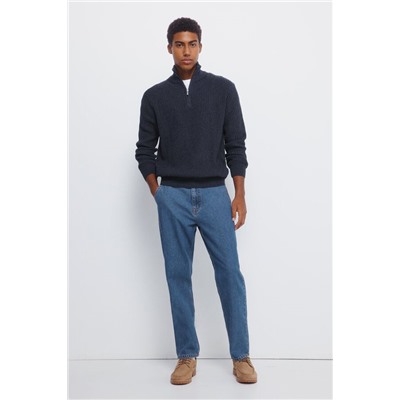 Jersey canalé cremallera