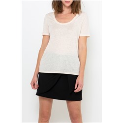 Camiseta de lino Blanco
