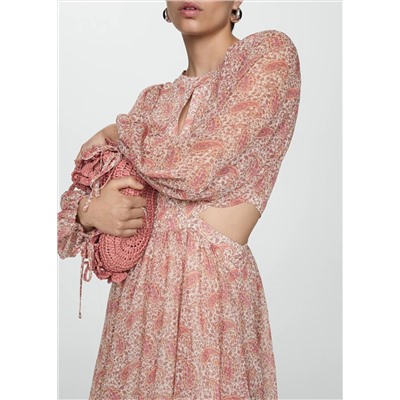 Vestido paisley aberturas