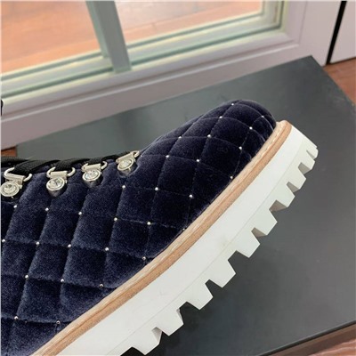 Женские ботинки с опушкой из меха лисы   Lesill*a