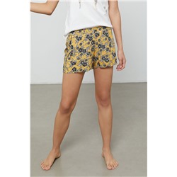 Short Vanda Mostaza jaspeado y gris