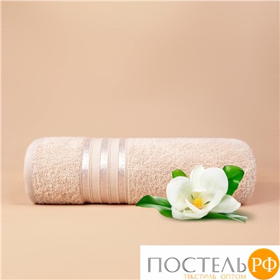 (1020) Полотенце (однотон) 70х130 см-2 шт Dome Harmonika Махра 440 г/м2 1020 Светло-Бежевый