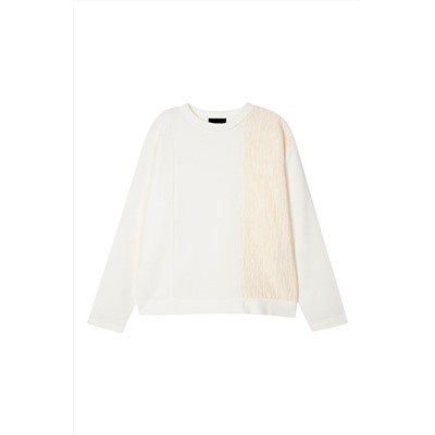 Sudadera Crudo y beige