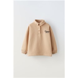 EMBROIDERED POLO SWEATSHIRT