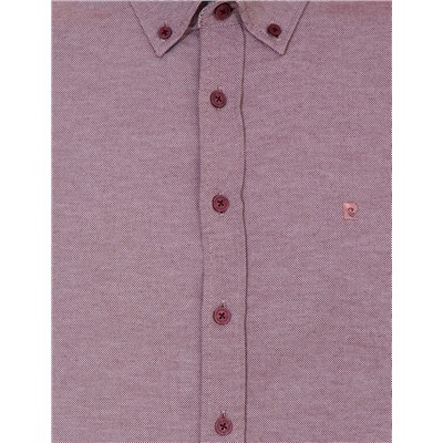 Bordo Slim Fit Oxford Gömlek