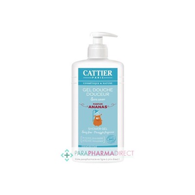 Cattier Kids Bio Gel Douche Douceur Parfum Ananas 500 ml