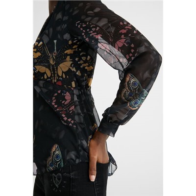 Blusa viscosa estampada