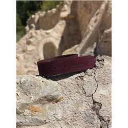 Ab.Zapatos Pelle cinturon (140) Vino