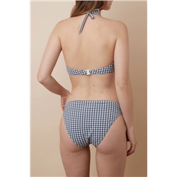 Sujetador de biquini Pixie Blanco y azul marino