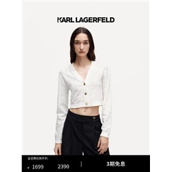 Укороченный вязаный кардиган  KARL LAGERFEL*D ОРИГИНАЛ!