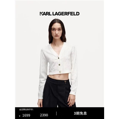 Укороченный вязаный кардиган  KARL LAGERFEL*D ОРИГИНАЛ!