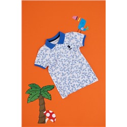 Erkek Çocuk Polo Yaka Beyaz Tişört